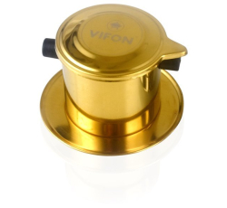 PHIN CAFE INOX THEO THƯƠNG HIỆU (GOLD)