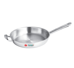 Chảo quánh cán ống quai inox 304 3 lớp đáy từ Ticook