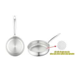 CHẢO INOX HOA VĂN CHỐNG DÍNH TỰ NHIÊN TICOOK