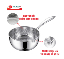 CHẢO SÂU CHỐNG DÍNH MIỆNG RÓT TICOOK