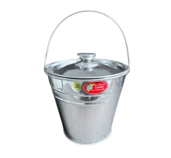 XÔ ĐÁ QUAI XÁCH INOX 430 ĐỎ