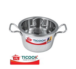 NỒI CONE INOX 304 3 LỚP NẮP KÍNH BẾP TỪ RH TICOOK