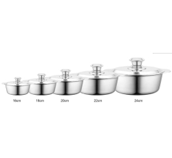 NỒI QUAI ĐÚC INOX 304 BA LỚP DÀY ĐÁY TỪ TICOOK NQĐ CROSS